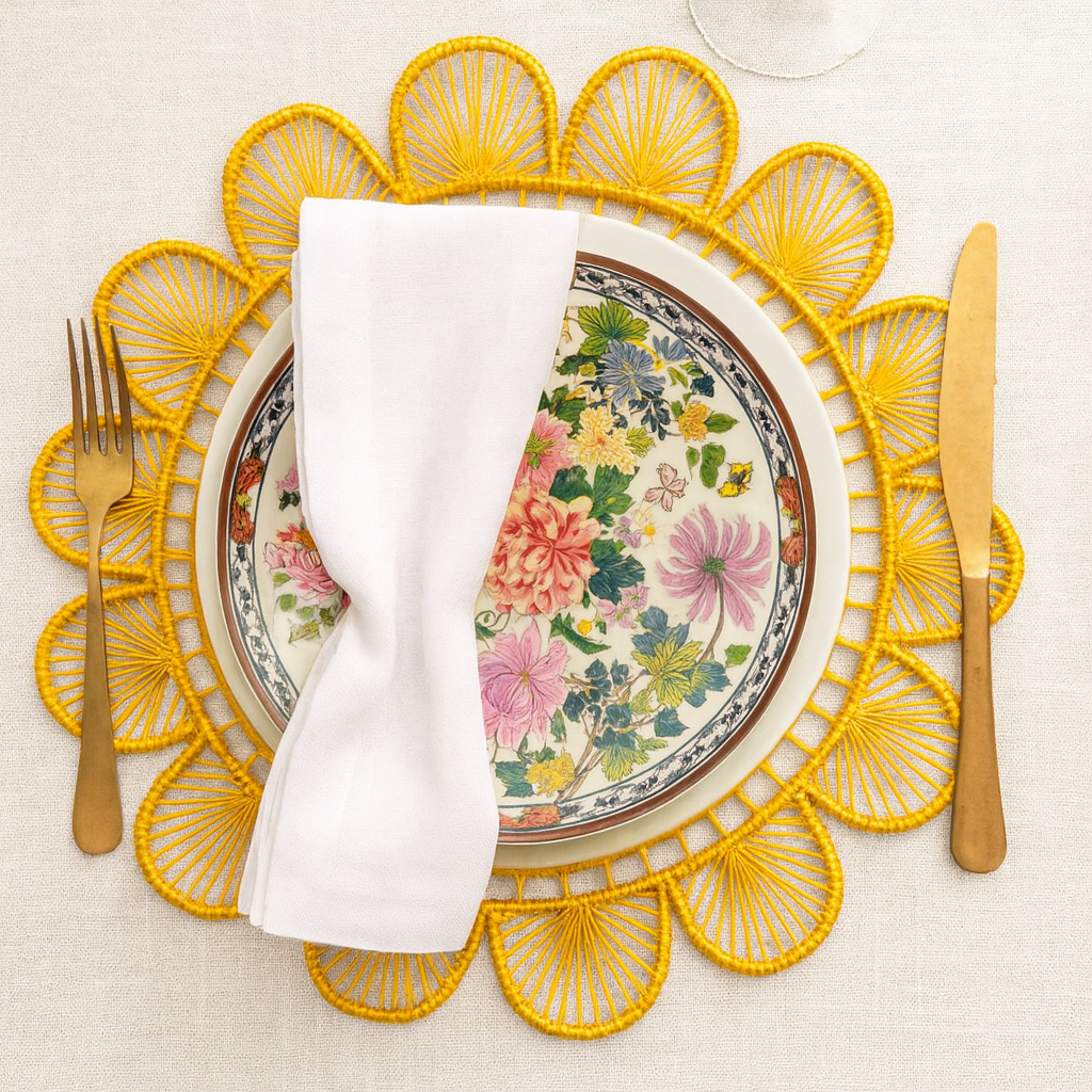 Sunray Handwoven Iraca Placemat