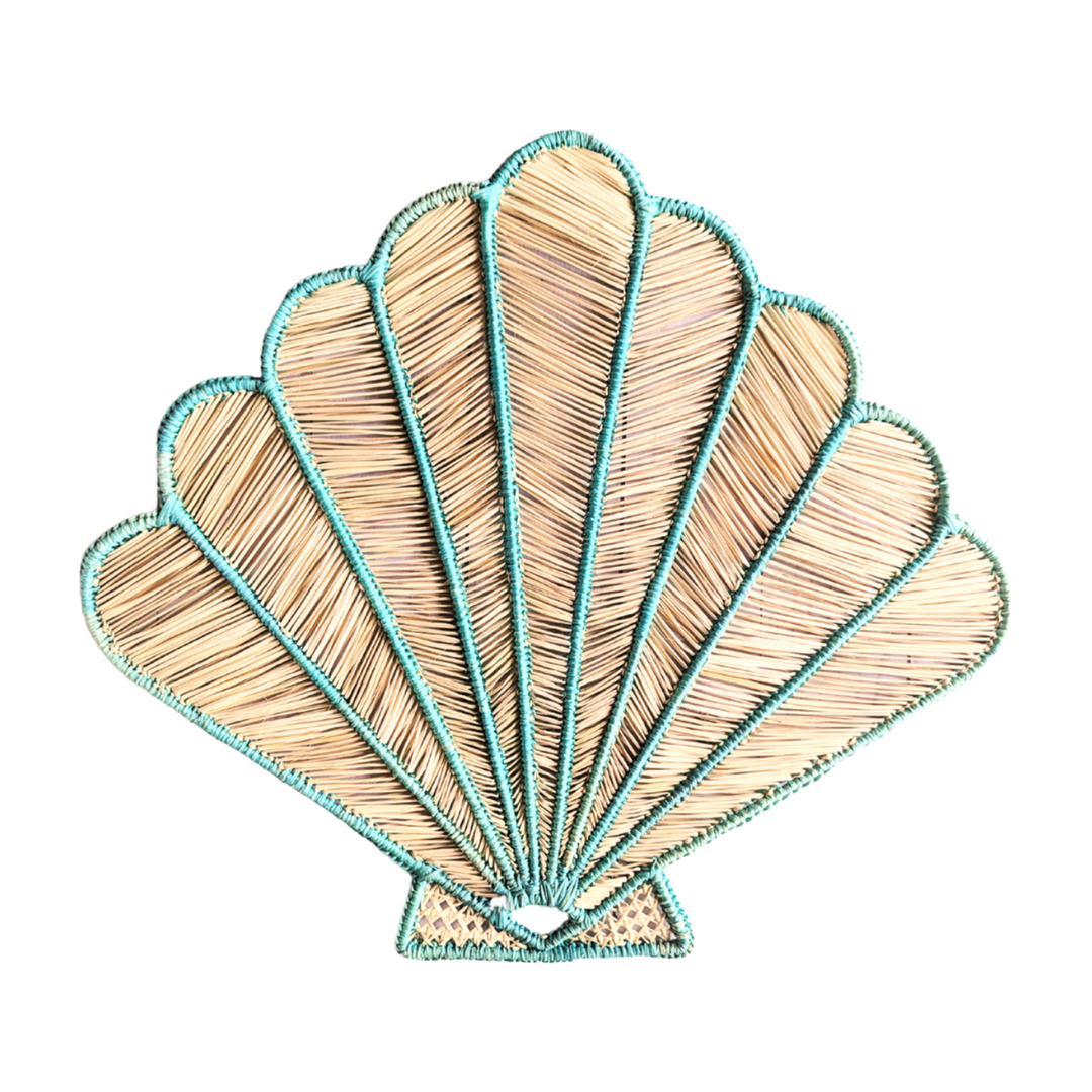 Shell Handwoven Iraca Placemat