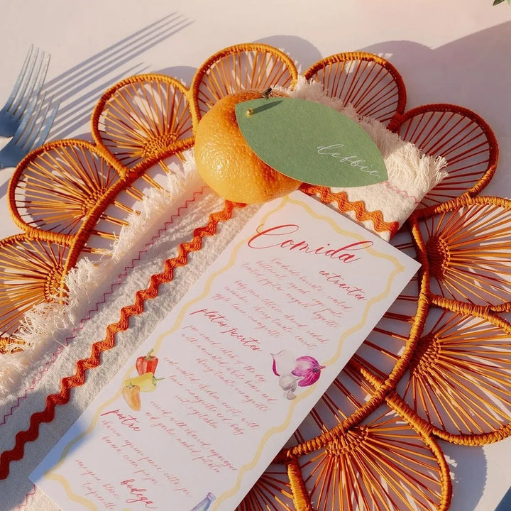 Sunray Handwoven Iraca Placemat