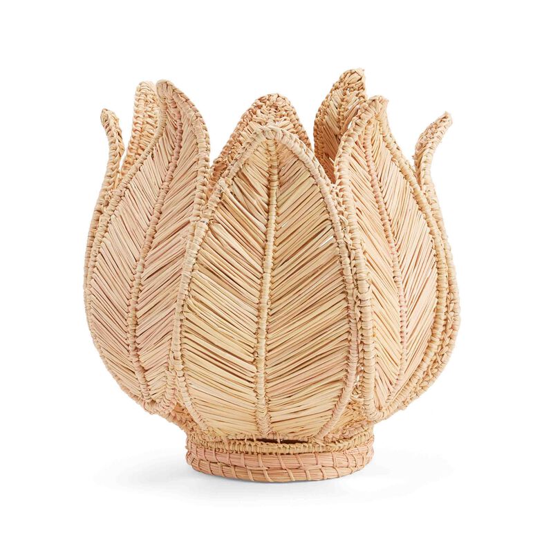 Stromanthe Handwoven Iraca Palm Candle Holder