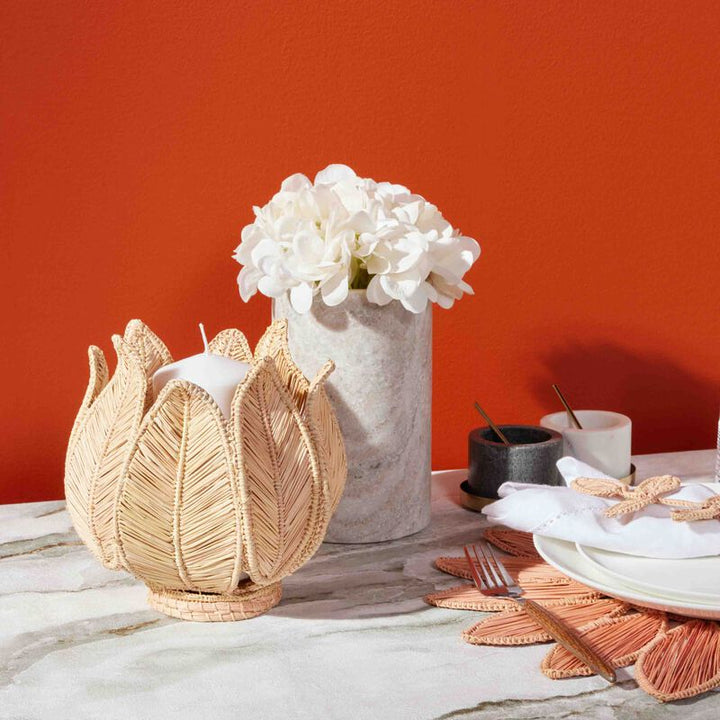 Stromanthe Handwoven Iraca Palm Candle Holder