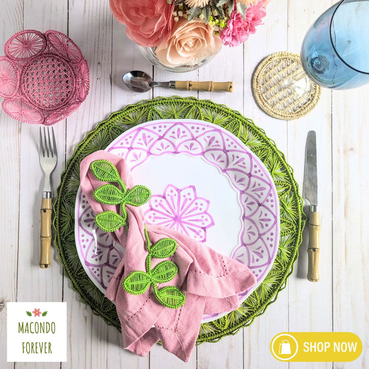 Vines Handwoven Iraca Napkin Ring