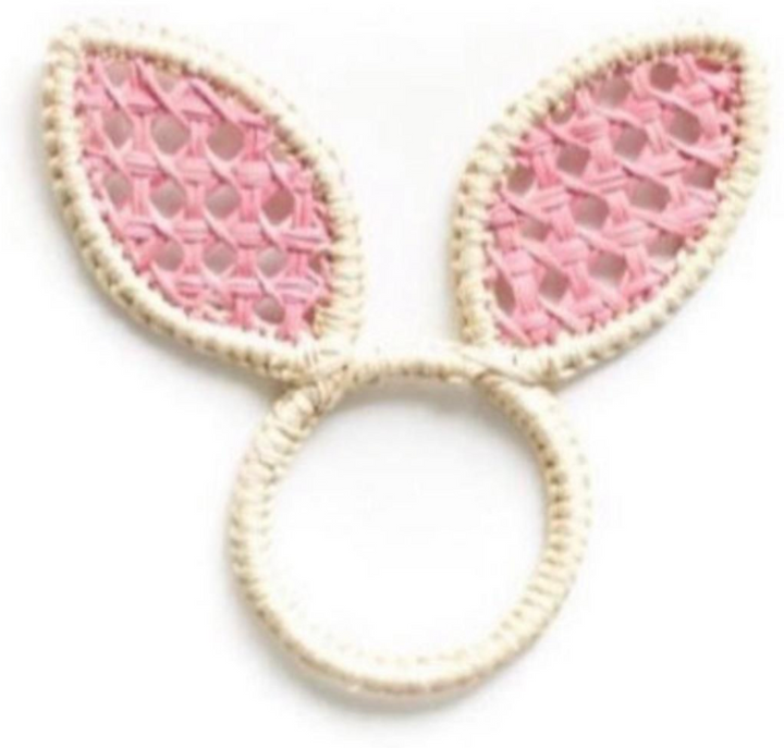 Easter Bunny Ears Handwoven Iraca Napkin Ring