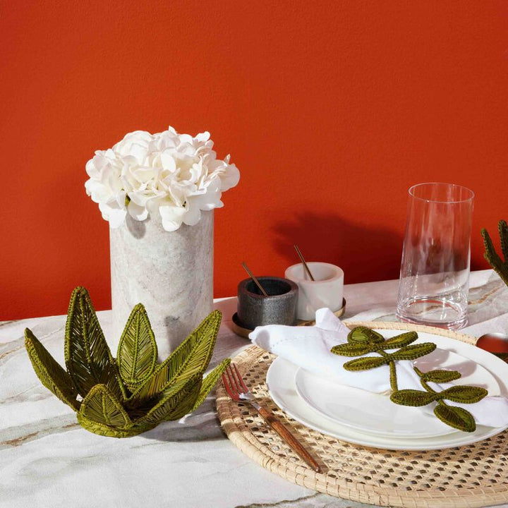 Stromanthe Handwoven Iraca Serving Bowl