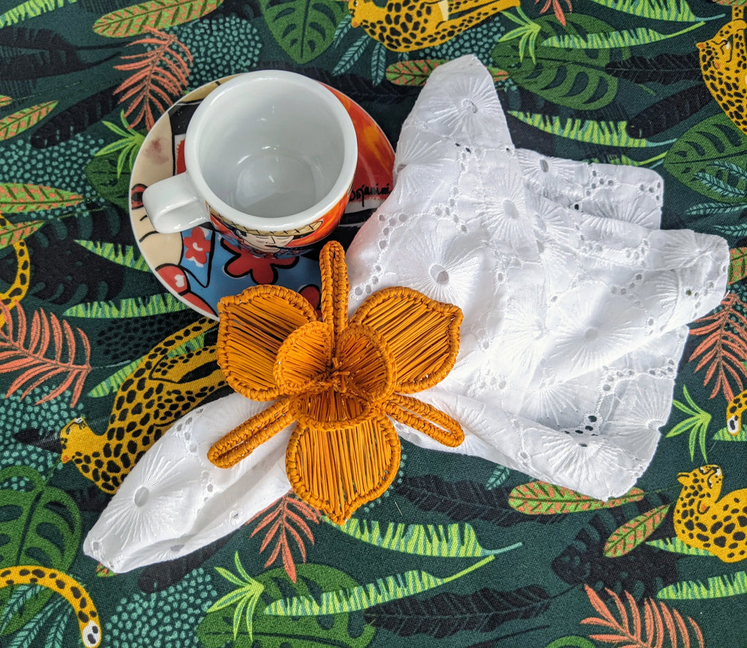 Thanksgiving Orchid Napkin Ring Macondo Forever