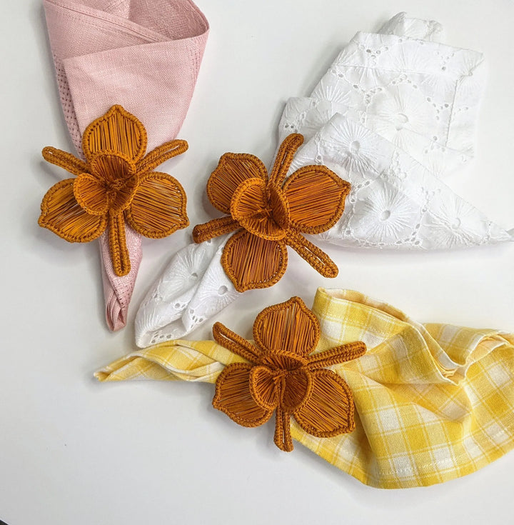 Thanksgiving Orchid Napkin Ring Macondo Forever