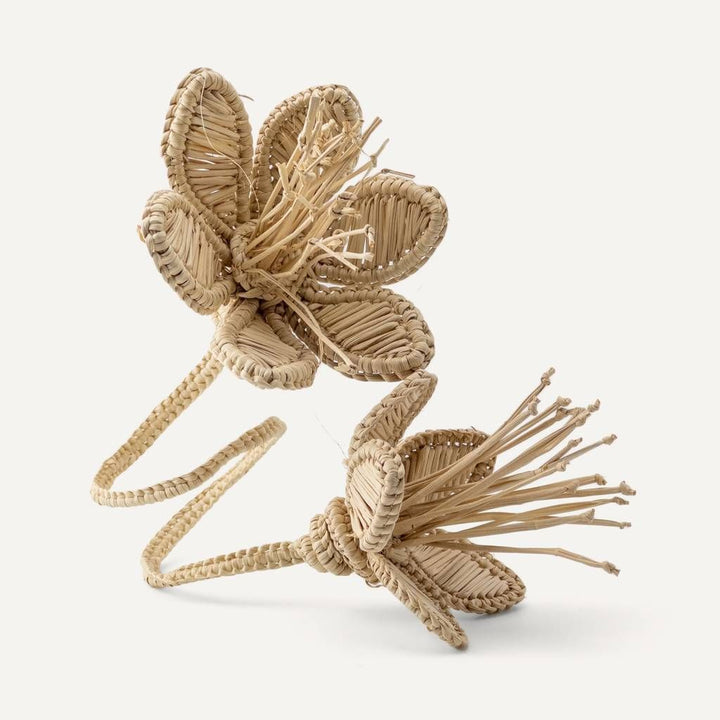 Handwoven Flower Iraca Palm Napkin Rings