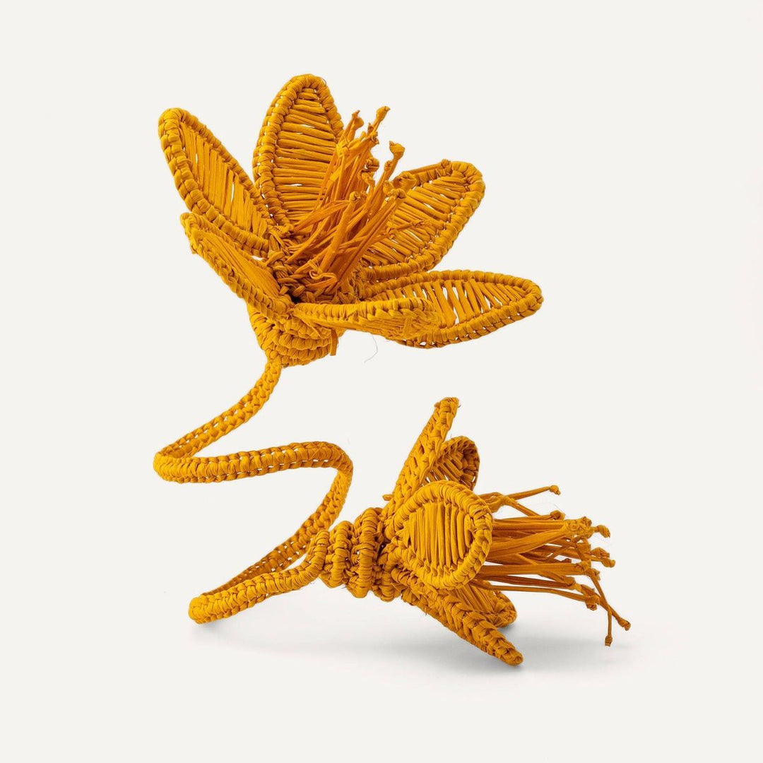 Handwoven Flower Iraca Palm Napkin Rings