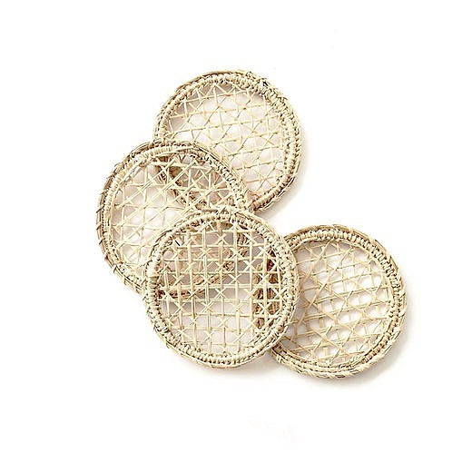 Crisscross Handwoven Iraca Coaster