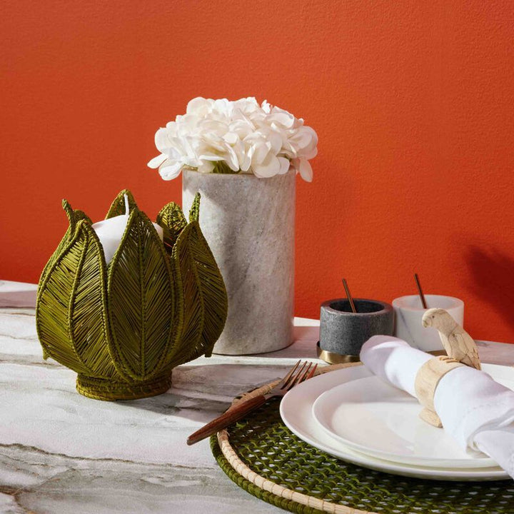 Stromanthe Handwoven Iraca Palm Candle Holder