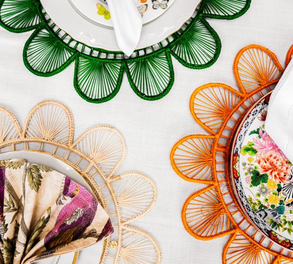 Sunray Handwoven Iraca Placemat
