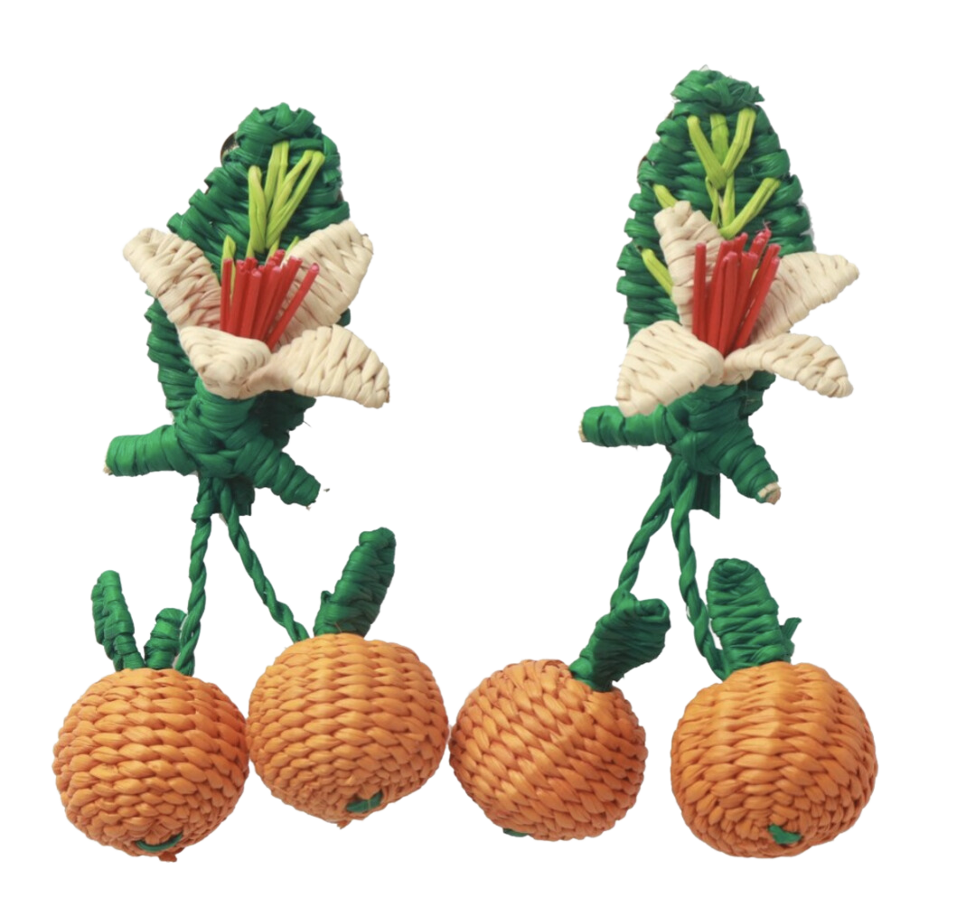 Handwoven Floral Sunshine Earrings MacondoForever