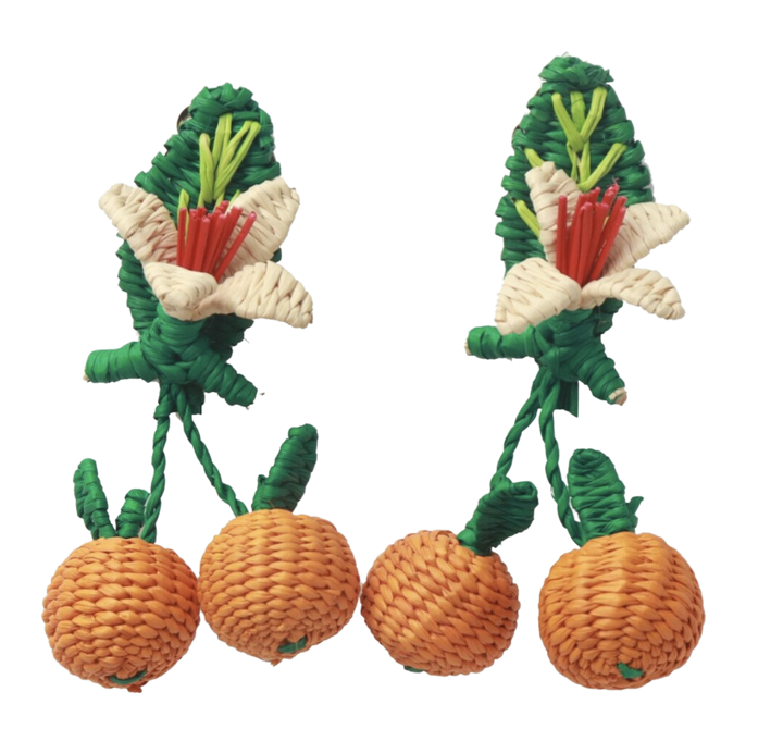 Handwoven Floral Sunshine Earrings MacondoForever