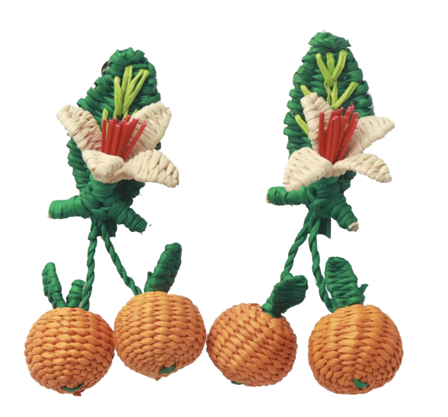 Handwoven Floral Sunshine Earrings MacondoForever