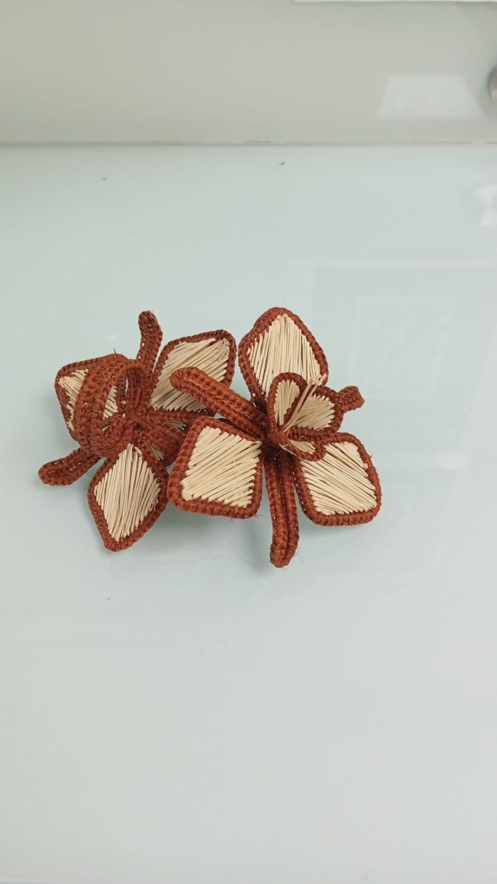 Orchid Handwoven Iraca Napkin Ring