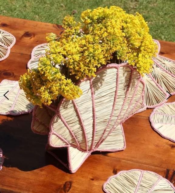 Seashell Woven Vase MacondoForever