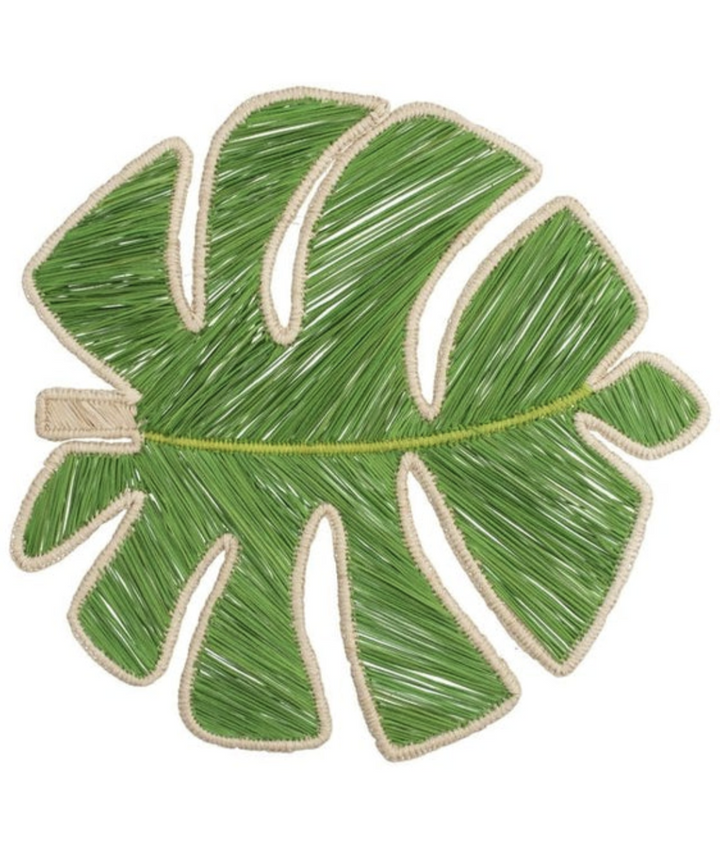 Green Leaf Woven Placemat Macondo Forever