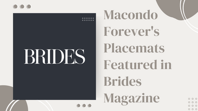 Macondo Forever's Handmade Sunshine Placemats Featured in Brides Magazine