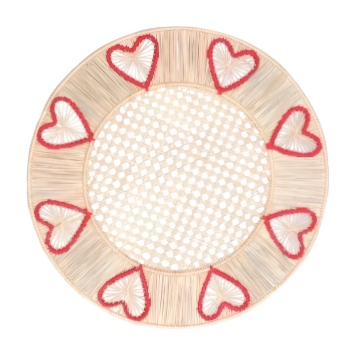 Valentine Hearts Woven Placemat