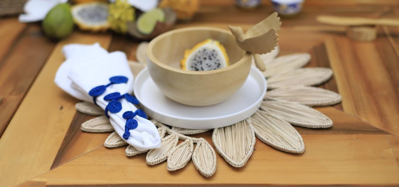 Iraca Straw Woven Round Placemat