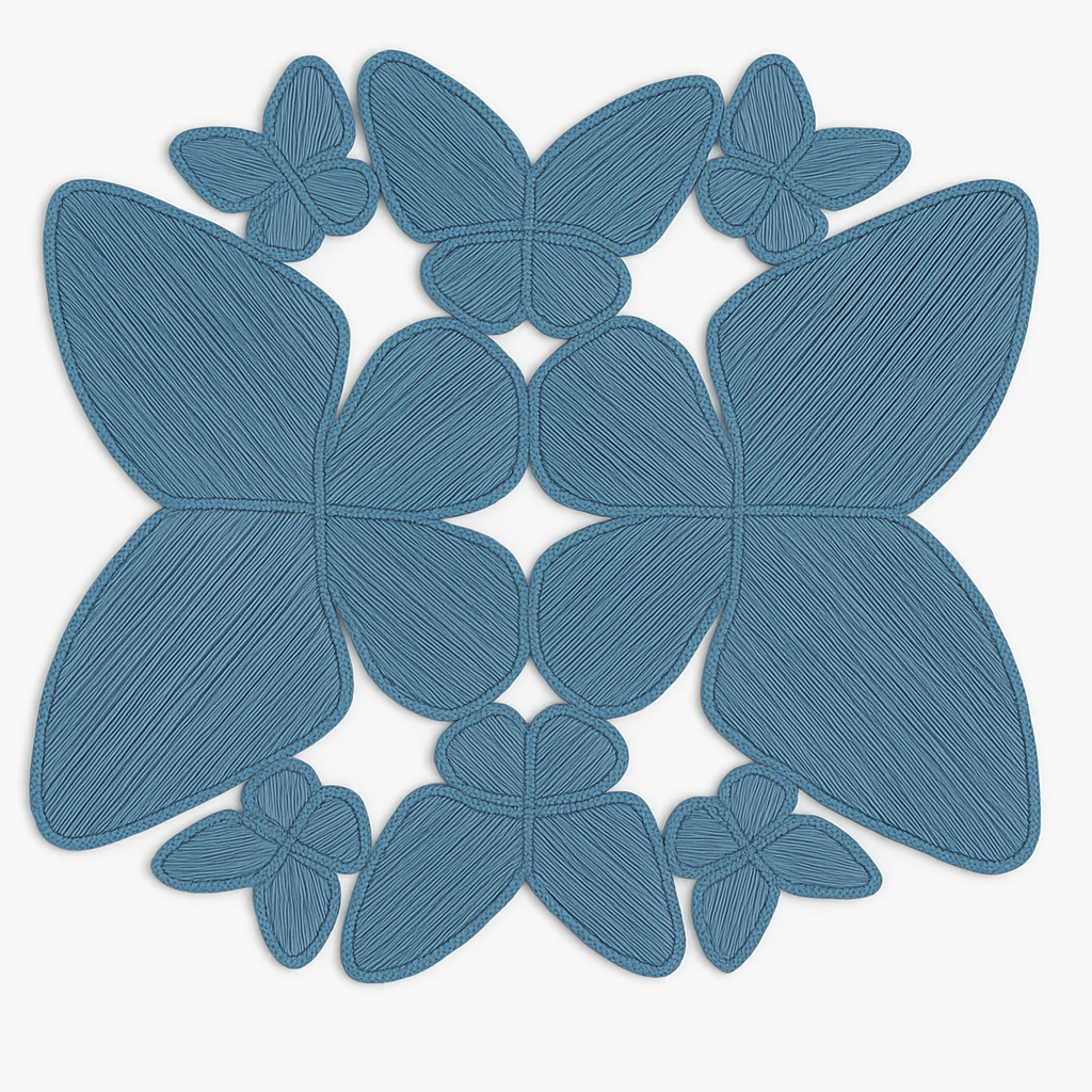 Butterfly Handwoven Iraca Placemat