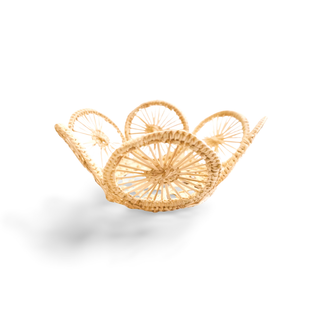 Mini Circles Woven Bread Basket