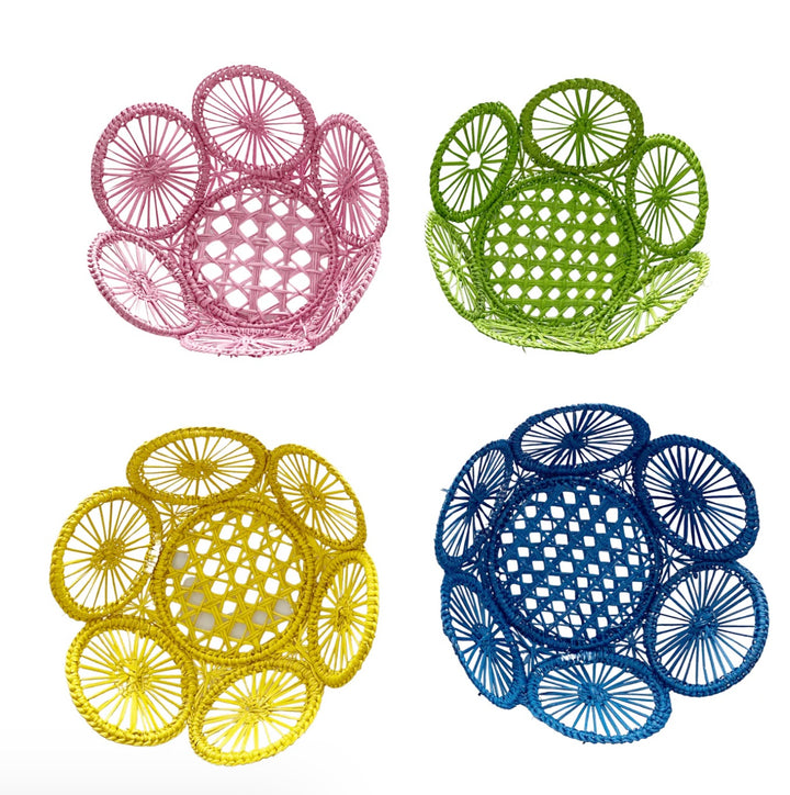 Mini Circles Woven Bread Basket