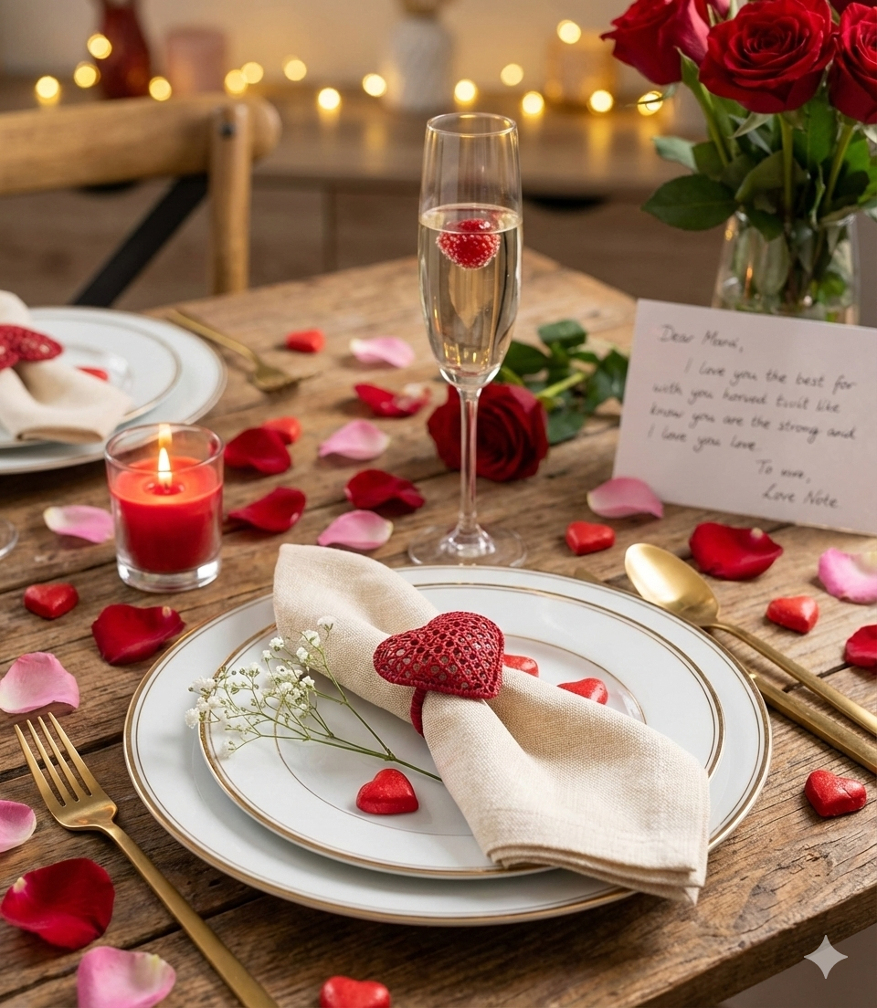 Criss-Cross Heart Handwoven Iraca Napkin Ring