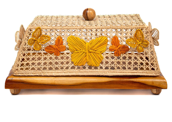 Mariposa Handwoven Iraca Dome – Butterfly Food Cover