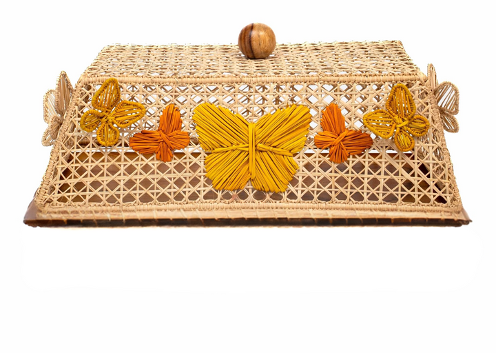 Mariposa Handwoven Iraca Dome – Butterfly Food Cover