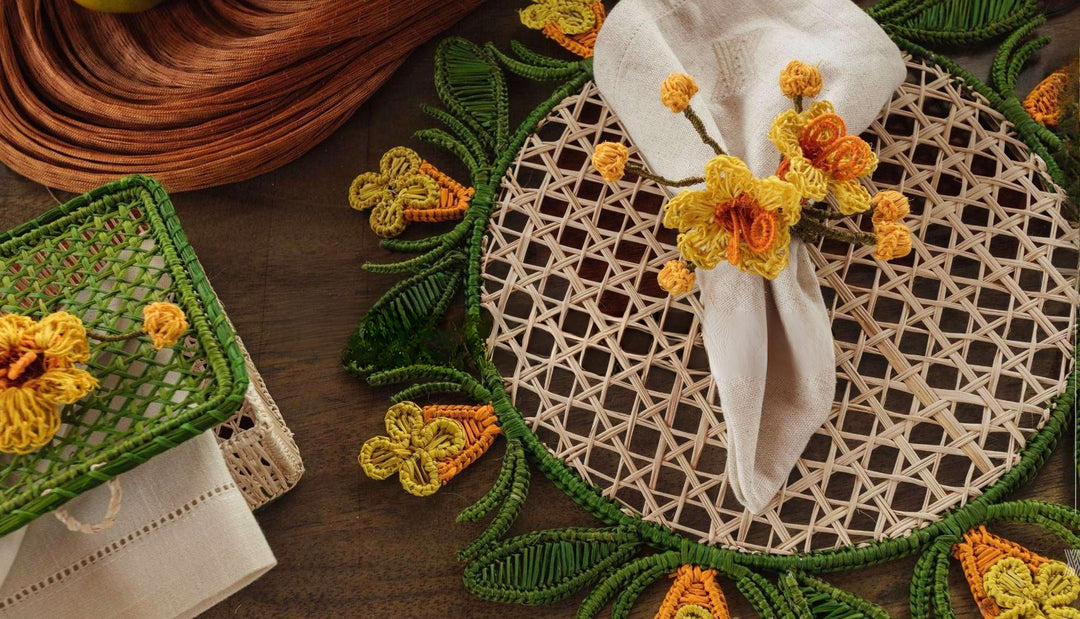 Flore Handwoven Iraca Palm Placemat