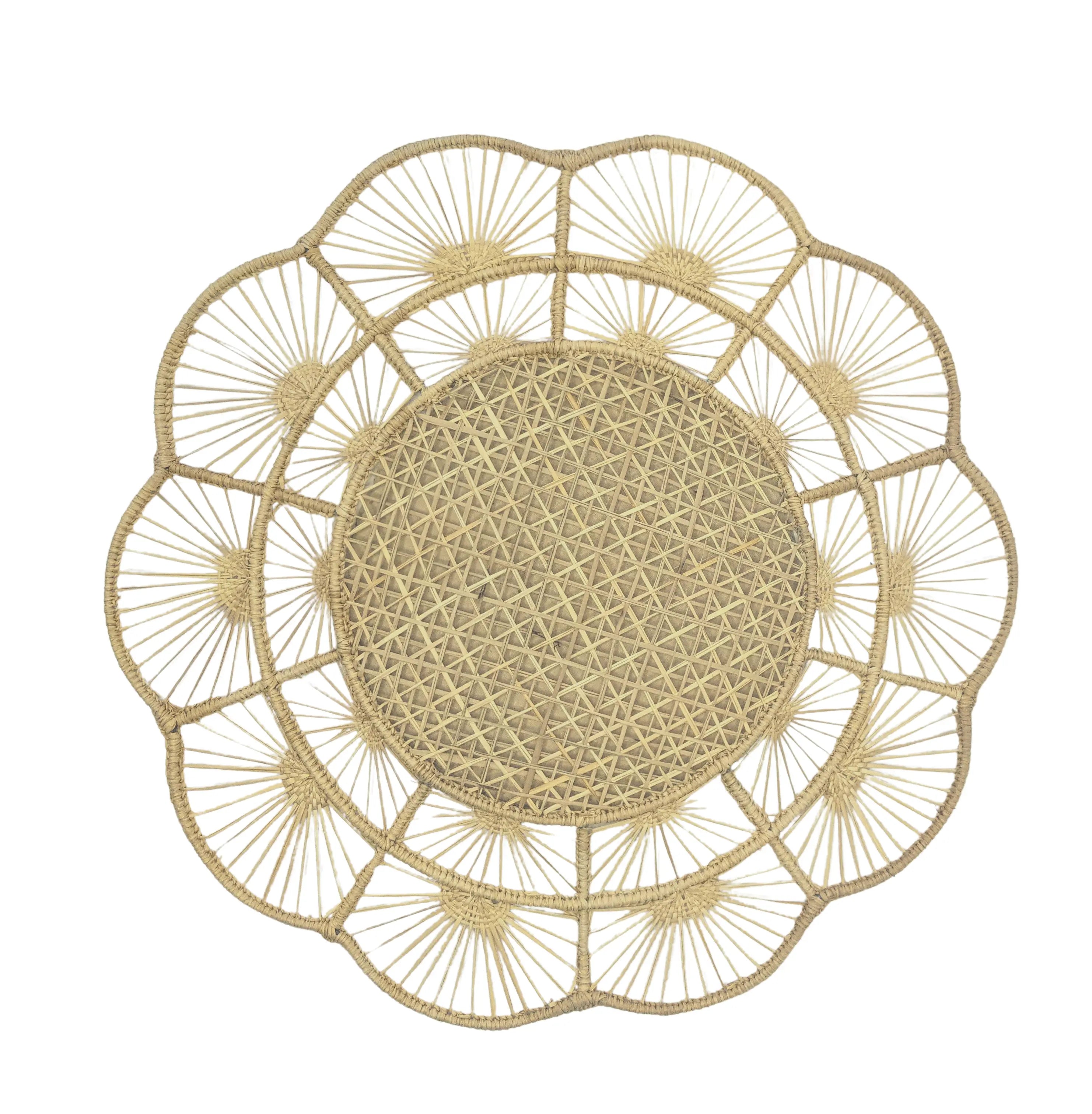 Macondo Forever Petal Perfection Handwoven Iraca Placemat