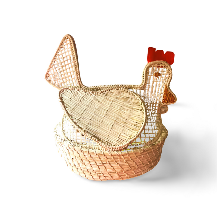 Iraca woven Hen Egg Basket