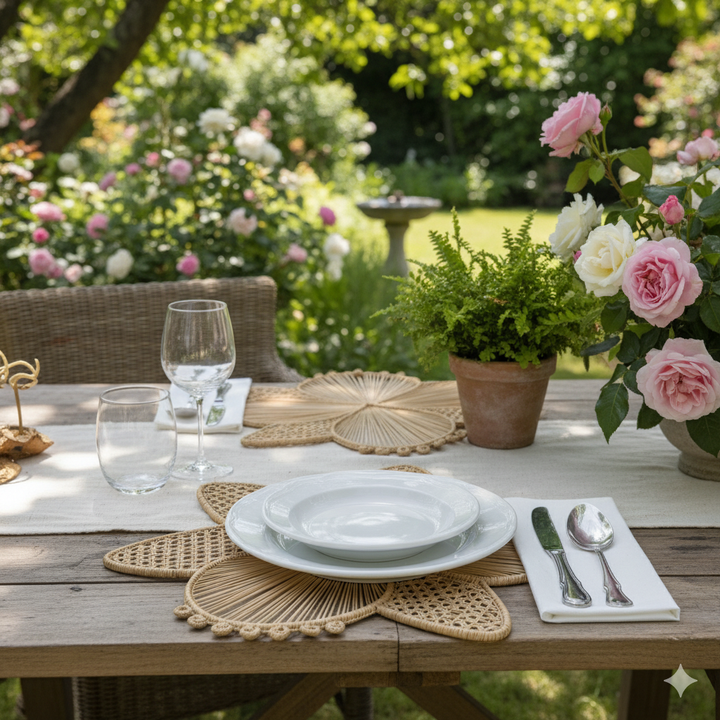 Orchid Handwoven Iraca Placemat