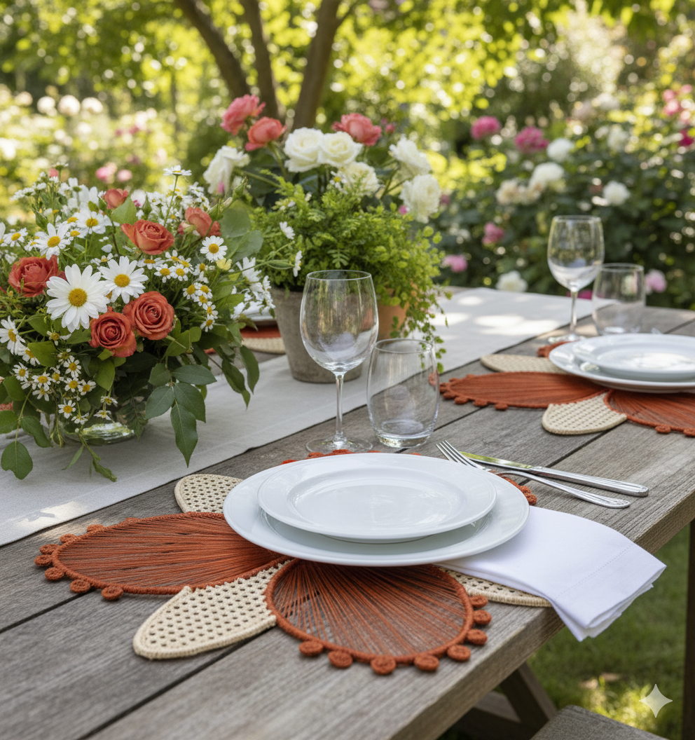 Orchid Handwoven Iraca Placemat