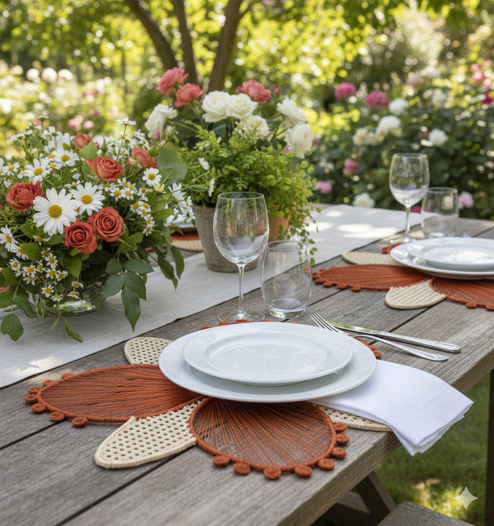 Orchid Handwoven Iraca Placemat