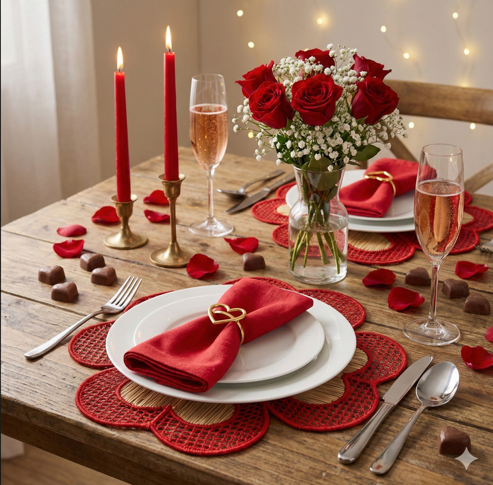 Heart Clover Handwoven Iraca Placemat