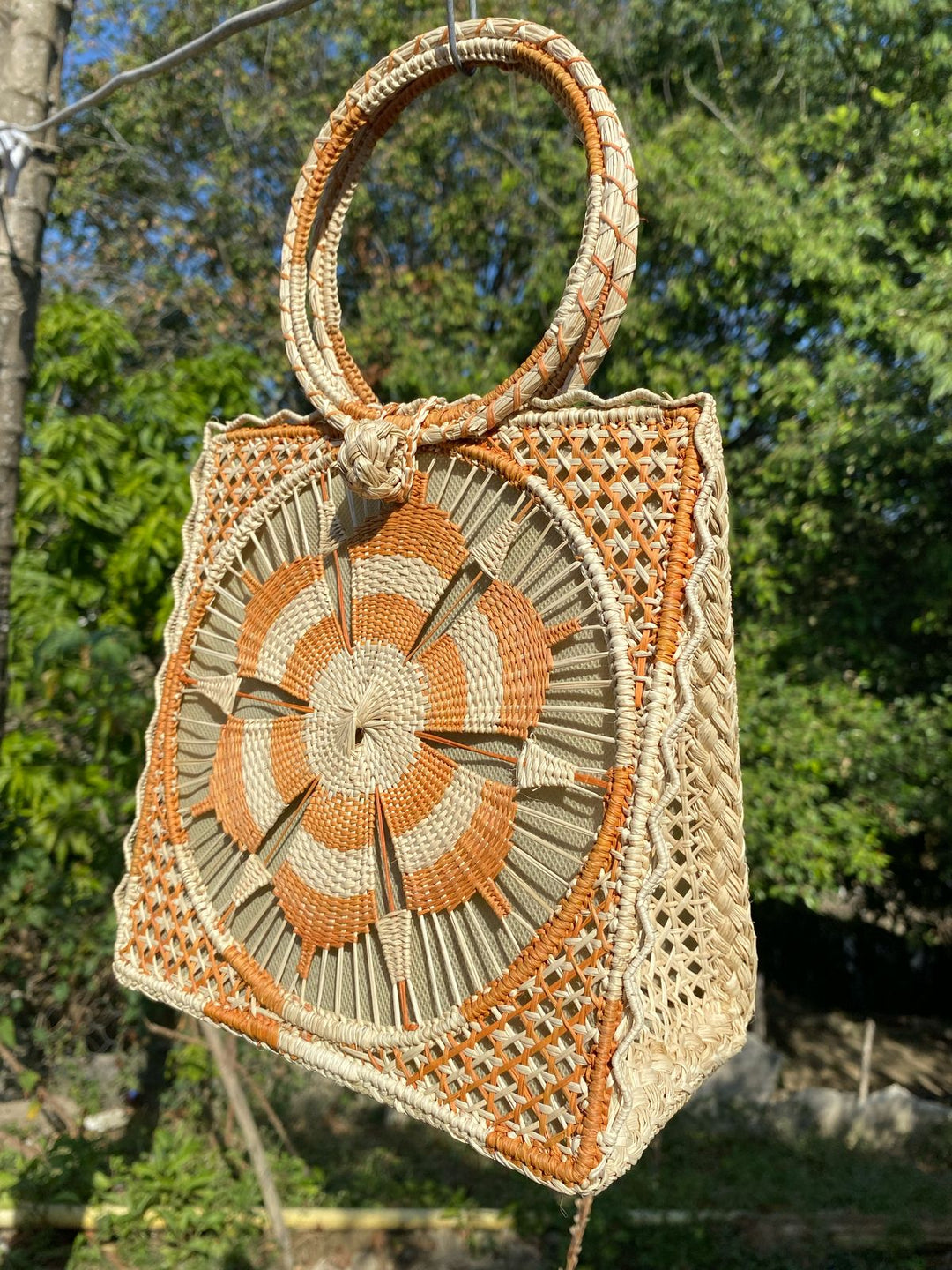 Floral Woven Purse