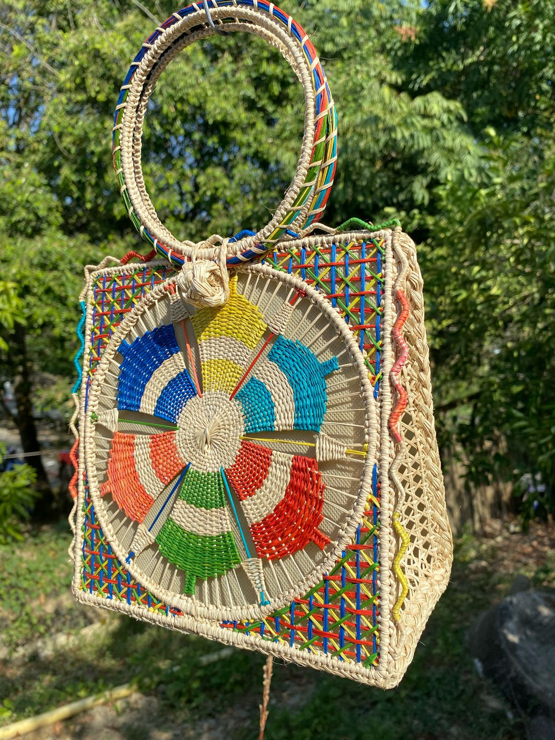 Floral Woven Purse