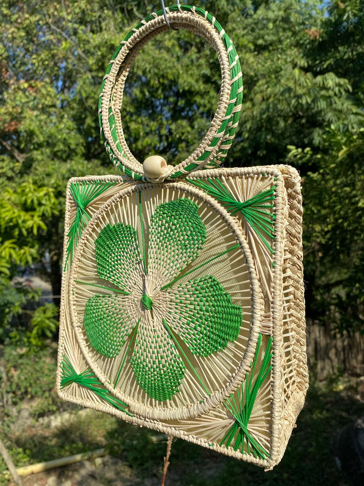 Floral Woven Purse