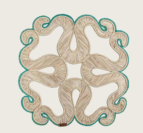 Waves Iraca Woven Placemat