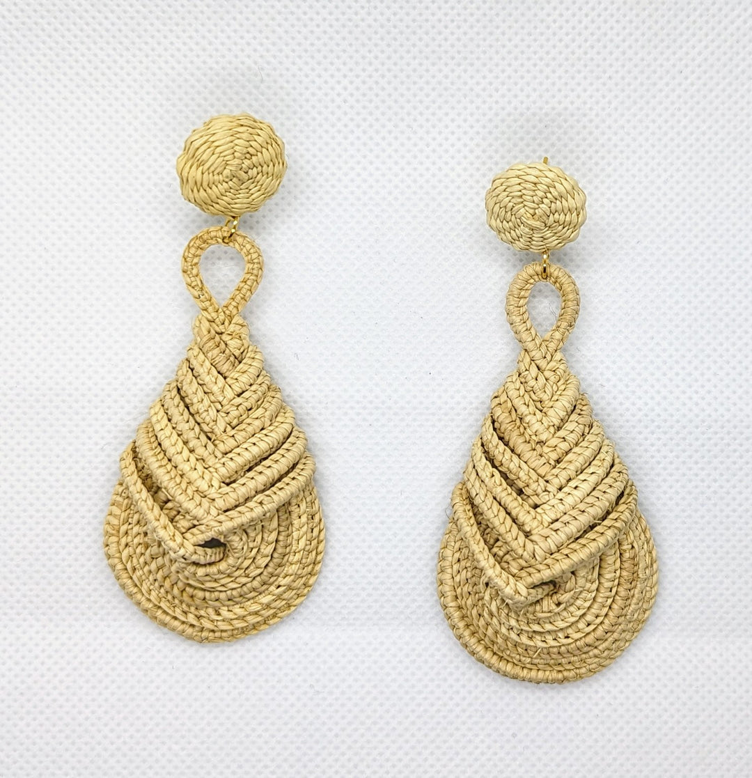 Palma Handwoven Iraca Palm Drop Earrings