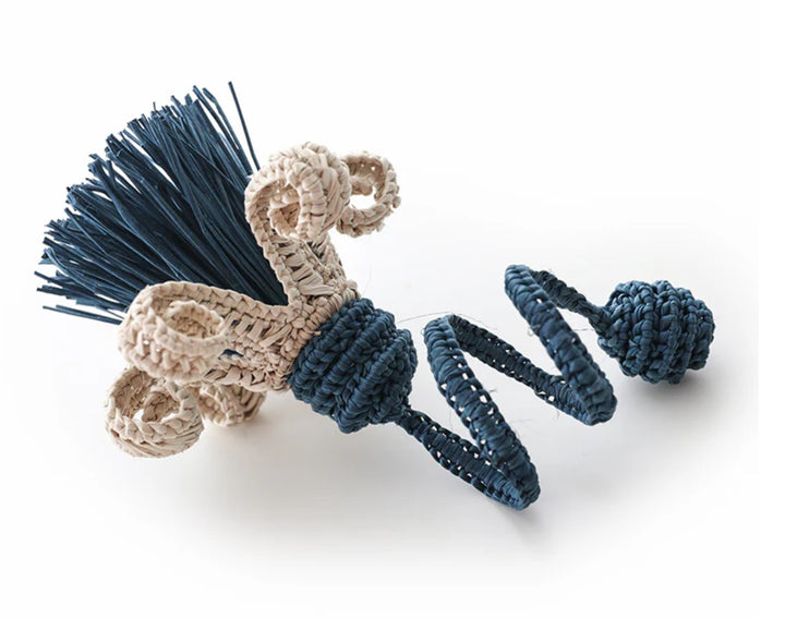 Jasmin Handwoven Iraca Palm Napkin Rings