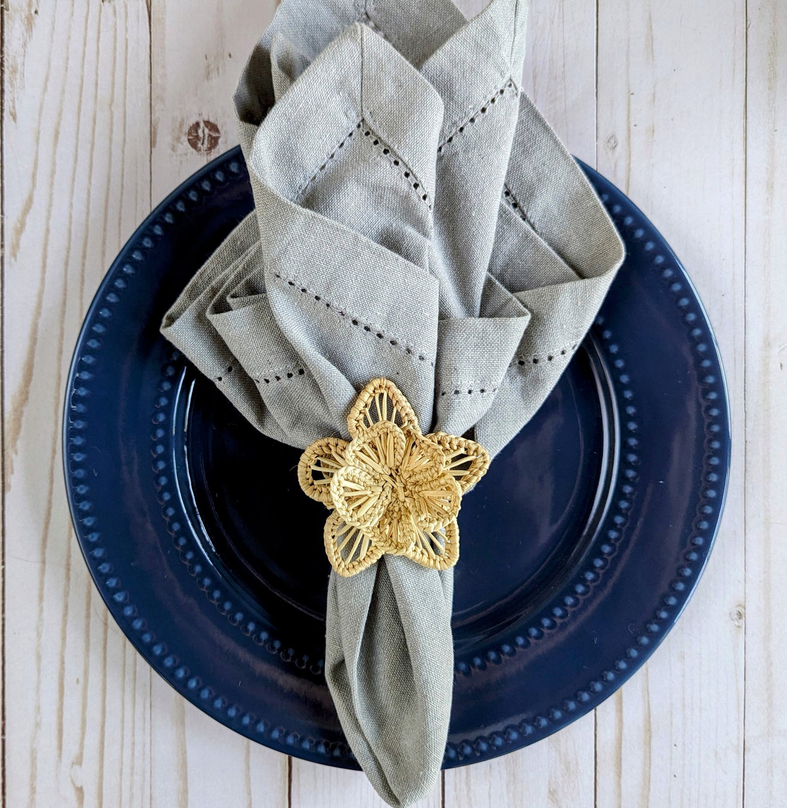 Star Flower Napkin Ring Macondo Forever