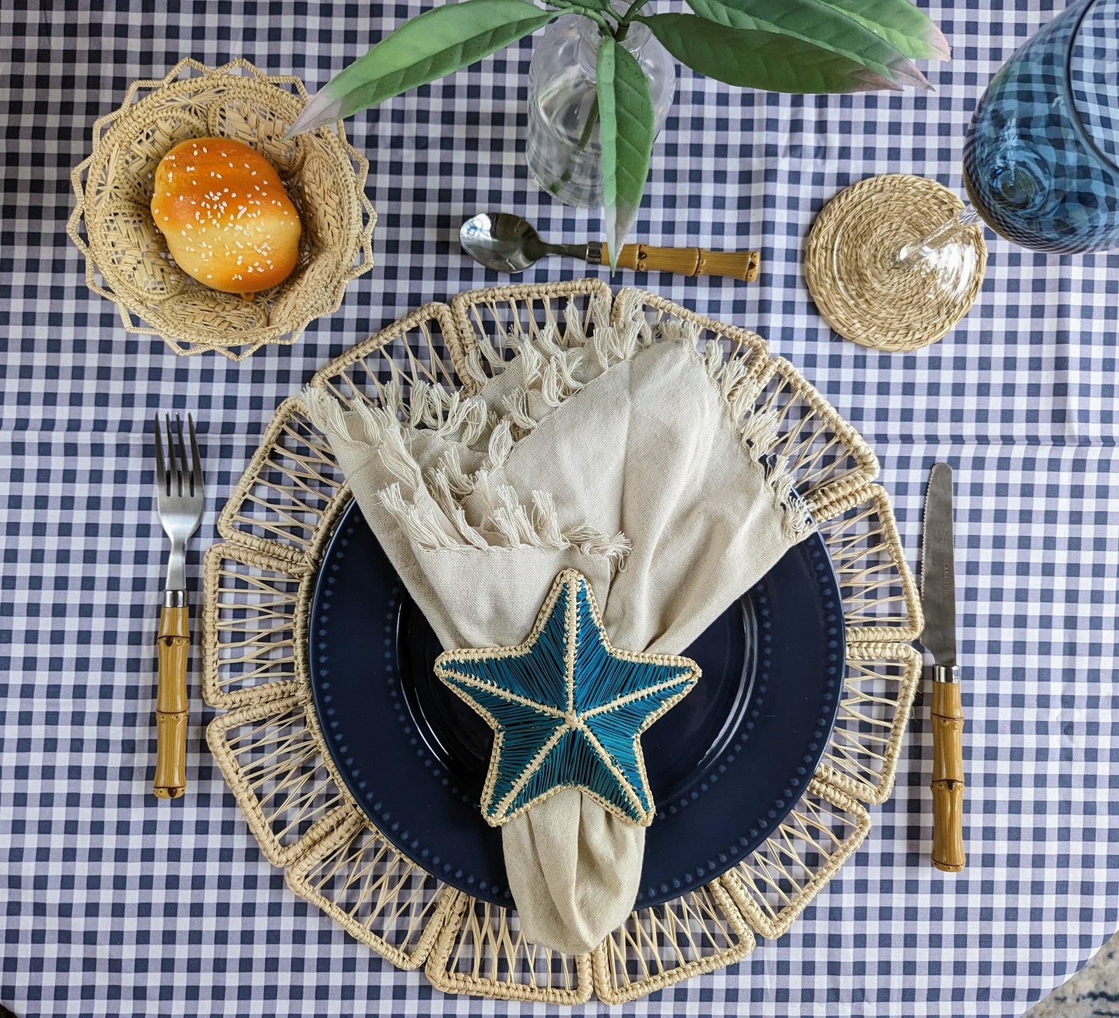 Star Napkin Ring in Blue MacondoForever