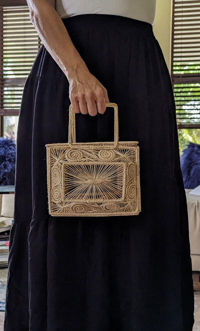 Handwoven Caracoli Box Purse