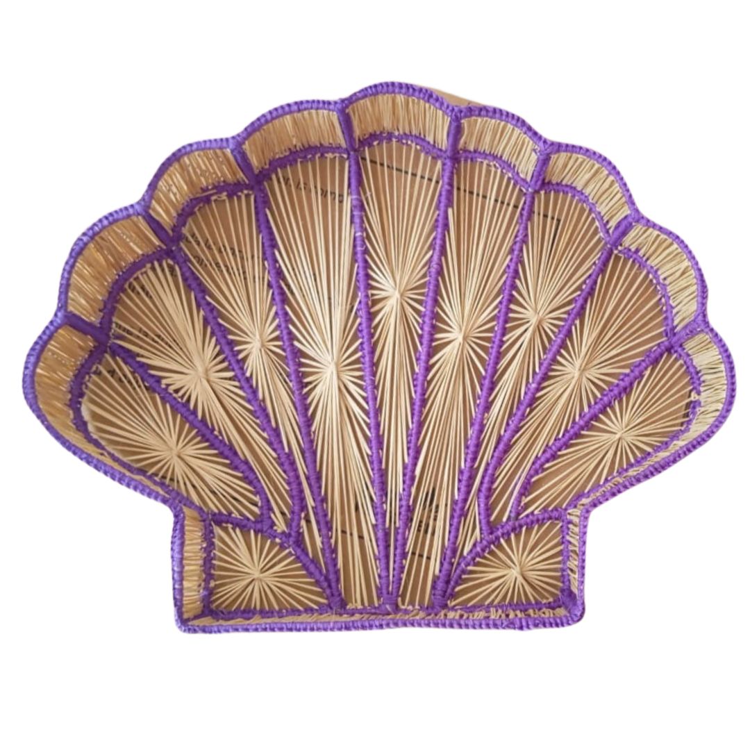 Shell Charm Woven Tray