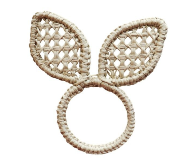 Easter Rabbit Ears Woven Napkin Ring