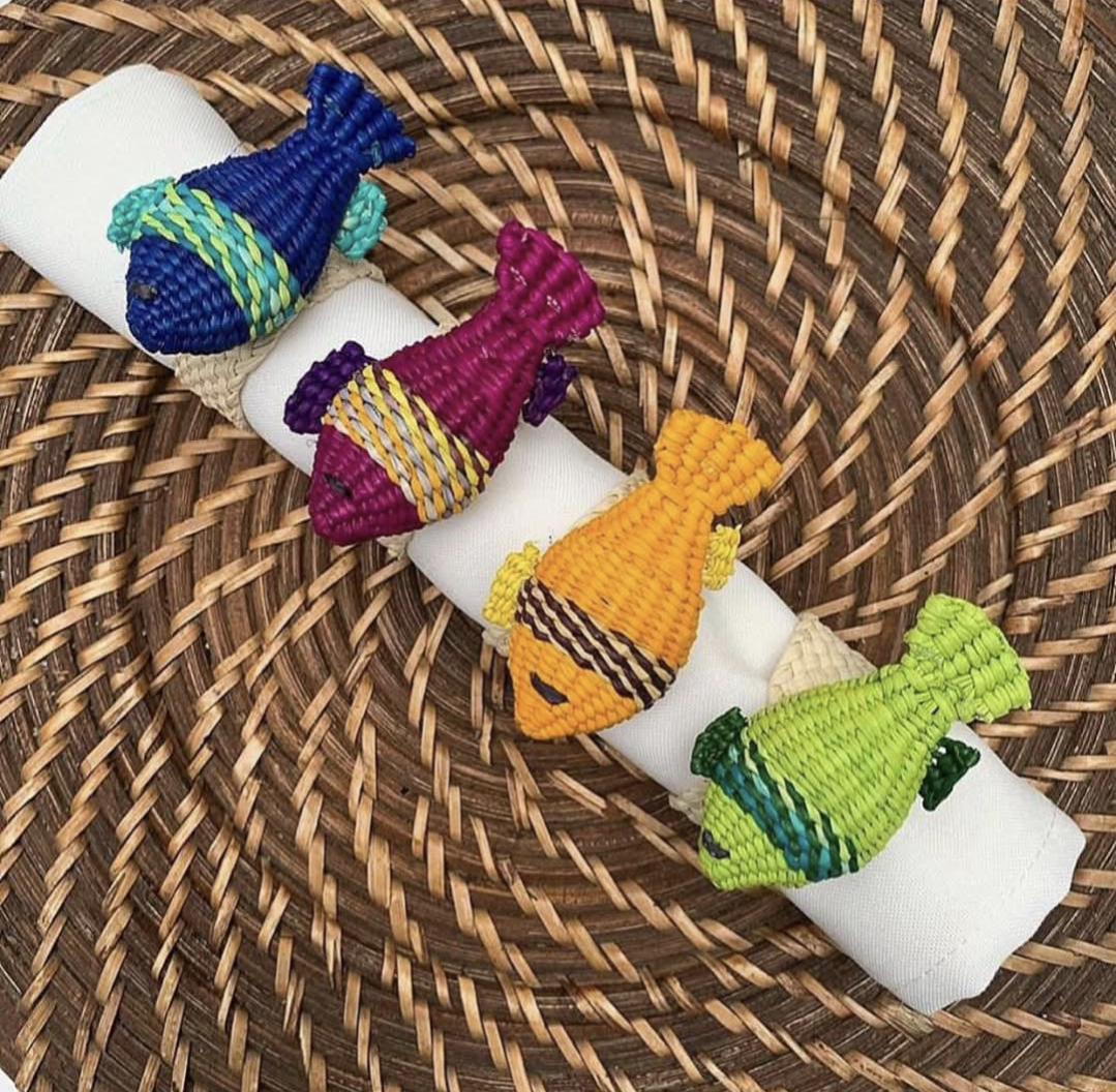 Fish Woven Napkin Rings
