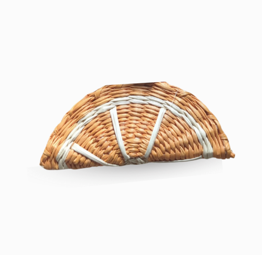 Orange Iraca Woven Charm Set Pack of 4